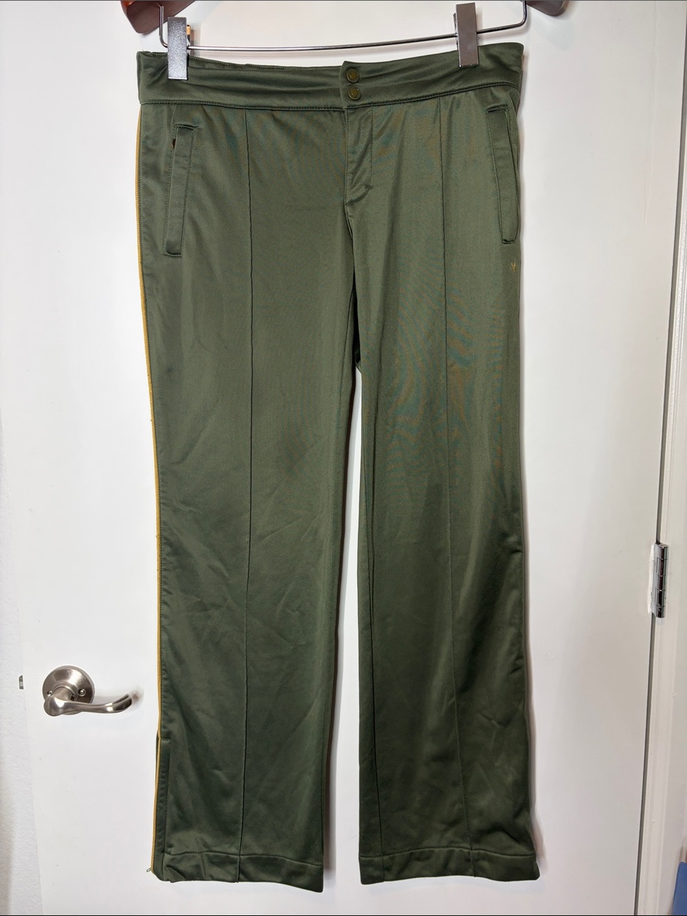 vintage American Eagle Olive Green Straight-Leg Track Pants size 10